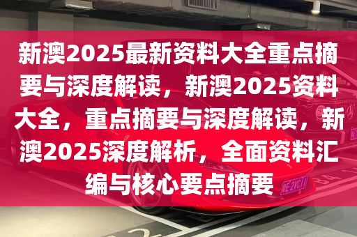 新澳2025年最新版资料,新澳2025年最新资料概览